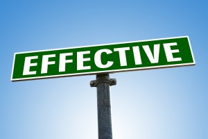 Stock photo that reads "EFFECTIVE"