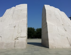 Stock photo of the rear of the Martin Luther King Memorial in Washington, DC