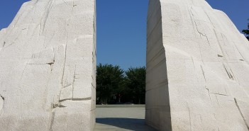 Stock photo of the rear of the Martin Luther King Memorial in Washington, DC