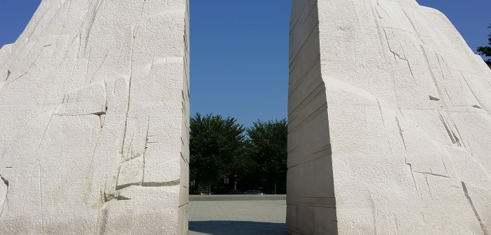 Stock photo of the rear of the Martin Luther King Memorial in Washington, DC