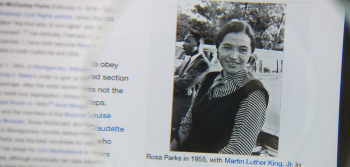 Stock photo of of Rosa Parks' WIkipedia Page