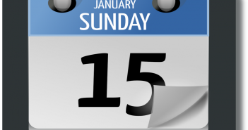 A day-by-day calendar. It is Sunday, January 15