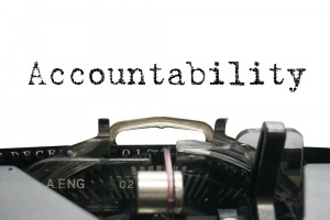 Image of the word "Accountability" written on a typewriter