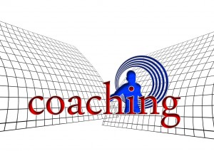 Word art of the word "coaching"