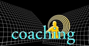 Word art of the word "coaching"