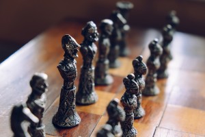 photo of pieces on a chess board