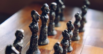 photo of pieces on a chess board