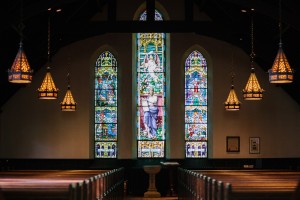Stock photo of an empty church