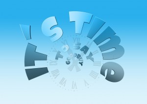 Word art that reads "IT'S TIME TO SAY GOODBUY"