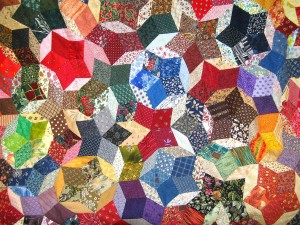 Stock photo of a quilt