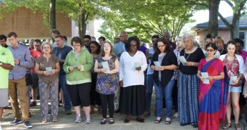 Photo of a diverse group of new students at Wesley Theological Seminary