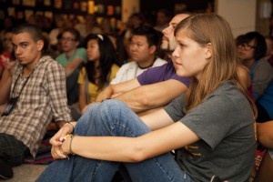 Stock photo of a diverse group of young people