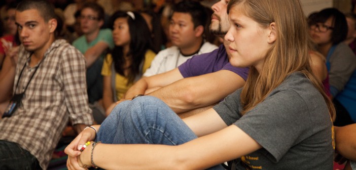 Stock photo of a diverse group of young people