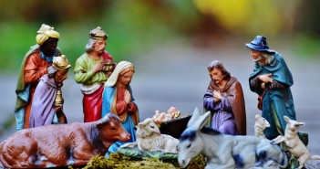 Stock photo of a nativity set