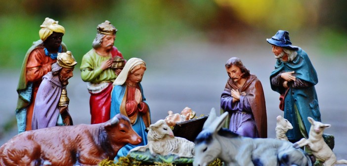 Stock photo of a nativity set