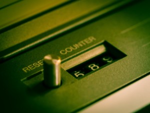 Stock photo of a counting device that has counted 589 people
