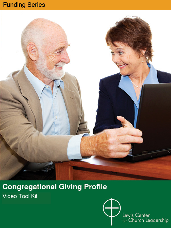Congregational Giving Profile Video Tool Kit cover featuring two smiling people looking at a computer