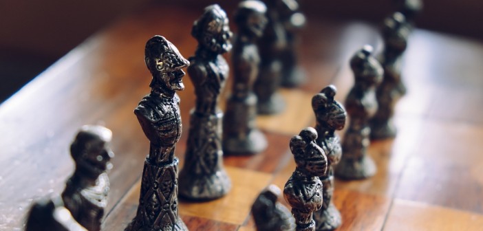 Stock photo of an intricate chess set