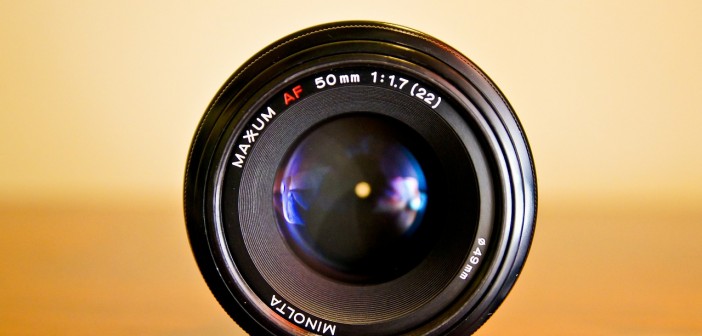 Stock photo of a camera lens