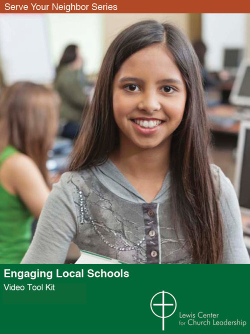 Engaging Local Schools Video Tool Kit cover featuring a smiling student holding a textbook