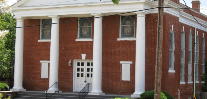 Street view of Porter Memorial Baptist Church in Columbus, Georgia