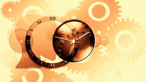 Collage of gears and clocks