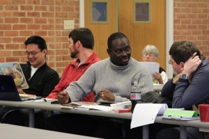 Photo of Clementa Pinckney in one of his DMin classes