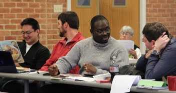 Photo of Clementa Pinckney in one of his DMin classes