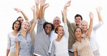 50 Ways to Increase Active Engagement Photo of a group of friendly, smiling people waving hello