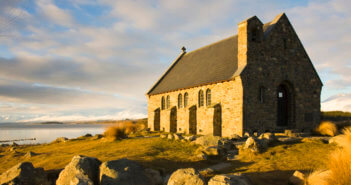 Evening light on a small church. Credit: David Clapp/Arcaid Picture Library/Universal Images Group