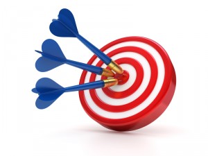 Photo of a dartboard bullseye