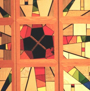 Photo of a stained glass star