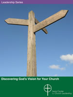Cover of "Discovering God's Future for Your Church" Video Tool Kit featuring a wooden signpost with blank arrows