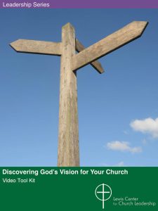 Cover for Discovering God's Future for Your Church featuring a wooden signpost with blank arrows