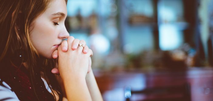 Praying girl