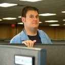 Photo of Scott Dixon in workplace.