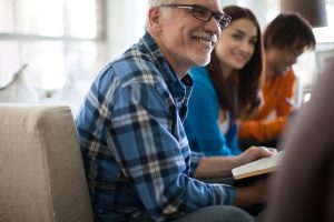 An intergenerational group of people in ministry together