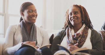 Photo of church members in conversation