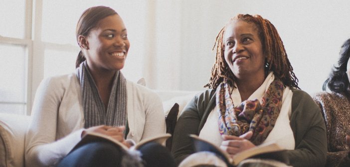 Photo of church members in conversation