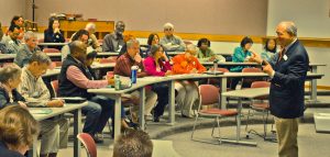 Photo of Lovett Weems leading a class