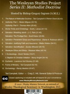The Wesleyan Studies Project Series II: Methodist Doctrine (back cover)