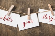 Stories — Your Website’s Secret Sauce "What's Your Story?" pennant