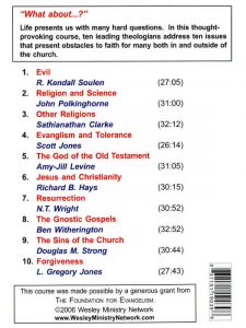 Serious Answers to Hard Questions back cover