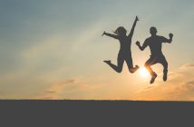 An Annual Meeting as a Celebration of Faithfulness Photo of people jumping for joy