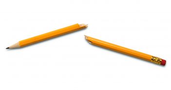 Photo of a broken pencil