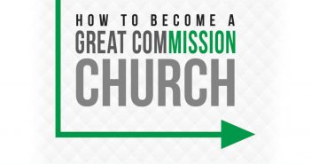 Stylized text: "How to become a Great ComMISSION church"