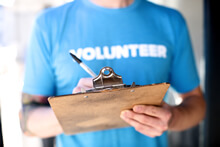 Photo of a church volunteer