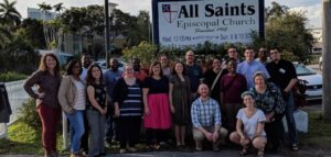 Group shot of 2017-18 Lewis Fellows in South Florida
