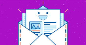 Graphic of a smiling financial statement