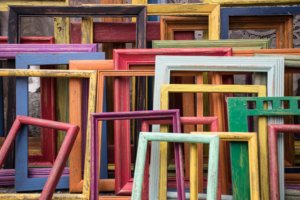 Stock photo of a collection of frames.